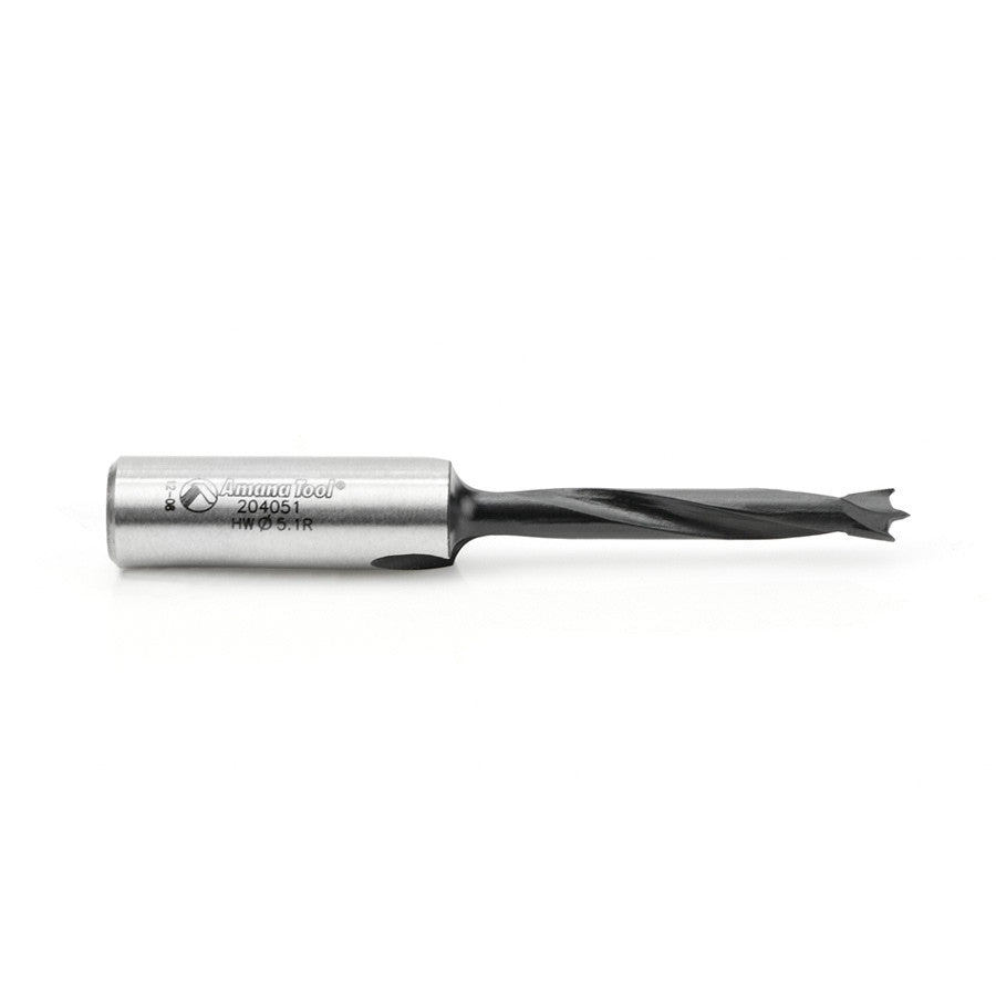 Amana Tool - 204051 - 5.1MM BRAD POINT R/H 70MM LONG