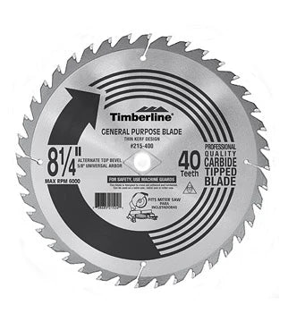 Amana Tool - 215-400 - TIMBERLINE BLADE 8-1/4" X 40T