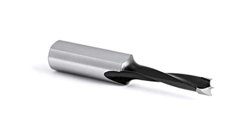 Amana Tool - 201008 Carbide Tipped Brad Pt. Boring Bit R/H 8mm Dia x 57mm Long x 10mm Sh