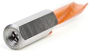 Amana Tool 301008 Carbide Tipped Brad Point Boring Bit Dowel Drill Bits 8mm Dia x 57mm Long x 10mm Left Hand