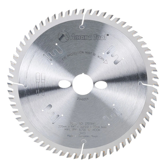 Amana Tool - 220T641 - 220MM/64T HOLTZER T.C.G. GRIND