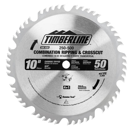 Amana Tool - 250-500 - TIMBERLINE BLADE 10"X50T 4+1
