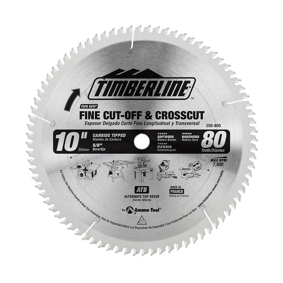 Amana Tool - 250-800 - TIMBERLINE 250mmX80T A.T.B
