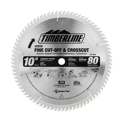 Amana Tool - 250-800 - TIMBERLINE 250mmX80T A.T.B