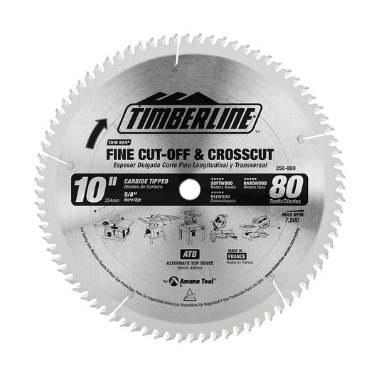 Amana Tool - 250-800 - TIMBERLINE 250mmX80T A.T.B