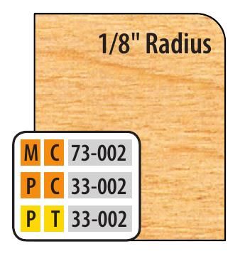 FREEBORN - PT-33-002 -T-ALLOY EXTENDED CORNER ROUND CUTTER Shaper Cutter
