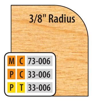 FREEBORN - MC-73-006 - CARBIDE EXTENDED CORNER ROUND CUTTER Shaper Cutter