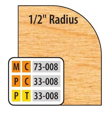 FREEBORN - MC-73-008 - CARBIDE EXTENDED CORNER ROUND CUTTER Shaper Cutter