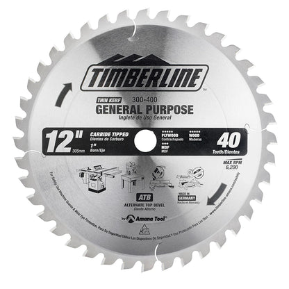 Amana Tool - 300-400 - TIMBERLINE 12"X 40T ATB
