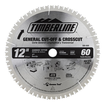 Amana Tool - 300-600 - TIMBERLINE 12"X 60T ATB