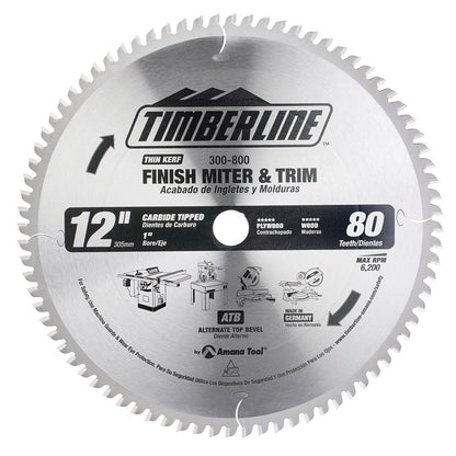 Amana Tool - 300-800 - TIMBERLINE 12"X 80T ATB