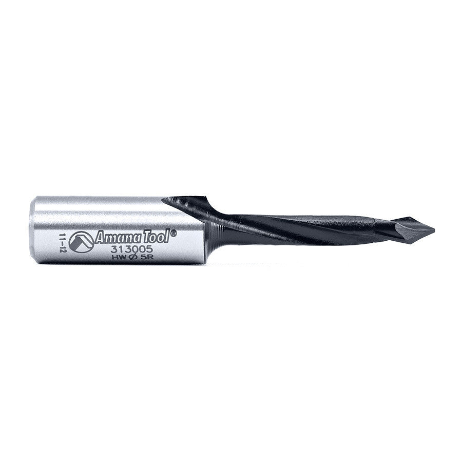 Amana Tool - 313005 - 5MM THROUGH-HOLE R/H 57MM LONG