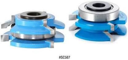 Amana Tool - SC587 Carbide Tipped 3-Wing Beveled Reversible Stile & Rail 2-13/32 Dia x 1 x