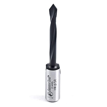 Amana Tool - 314005 Carbide Tipped Through-Hole Boring Bit R/H 5mm Dia x 70mm Long x 10mm