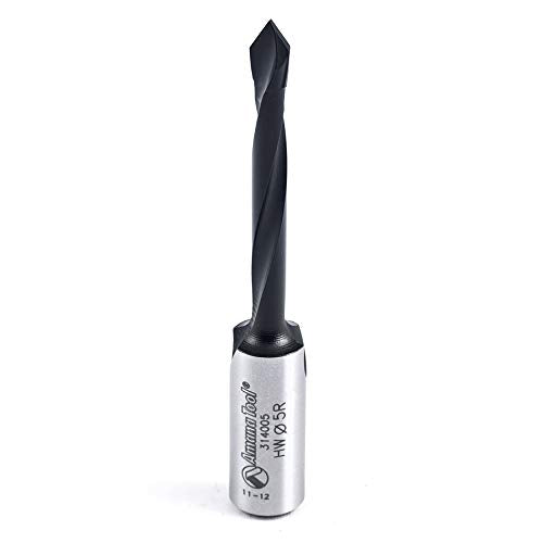 Amana Tool - 314005 Carbide Tipped Through-Hole Boring Bit R/H 5mm Dia x 70mm Long x 10mm