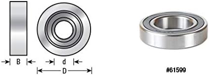 Amana Tool - 61602 Insert 80mm Dia x 16mm Height Aluminum Rub Collar