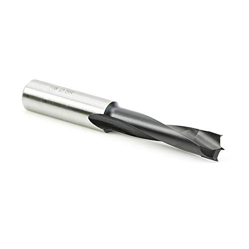 Amana Tool - 204008 Carbide Tipped Brad Pt. Boring Bit R/H 8mm Dia x 70mm Long x 10mm Sh