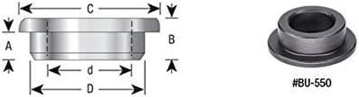 Amana Tool - BU-600 Shaper Cutter 'T' Reduction Bushings (with Flange) 1-1/4 To 3/4