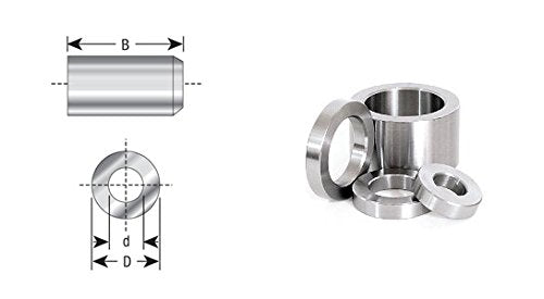 Amana Tool - 67224 High Precision Industrial Steel Spacer (Sleeve Bushings) 1 Dia x 1 Heig