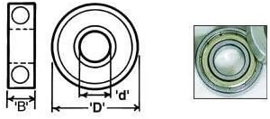 Amana Tool - C-038 Ball Bearing Rub Collar 3.750 O.D. x 1/2 Height For 1-1/4 Spindle