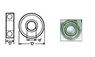 Amana Tool - C-038 Ball Bearing Rub Collar 3.750 O.D. x 1/2 Height For 1-1/4 Spindle