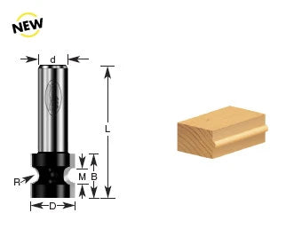 Amana Tool - 350-16 - TIMBERLINE BULL NOSE 1-1/4 D