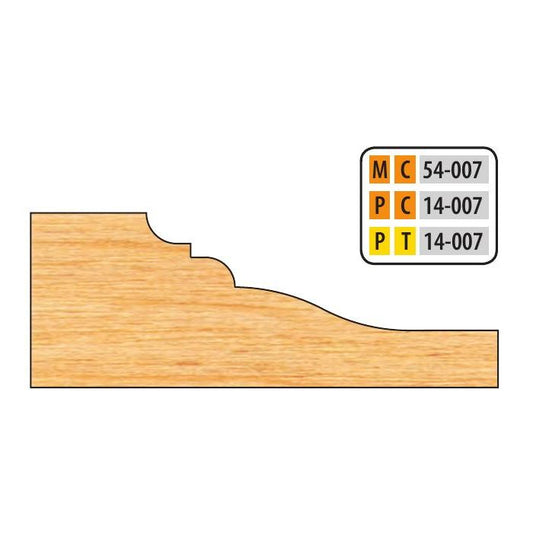 FREEBORN - MC-54-007 - CARBIDE RAISED PANEL CUTTER Shaper Cutter