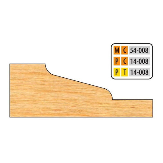 FREEBORN - MC-54-008 - CARBIDE RAISED PANEL CUTTER Shaper Cutter