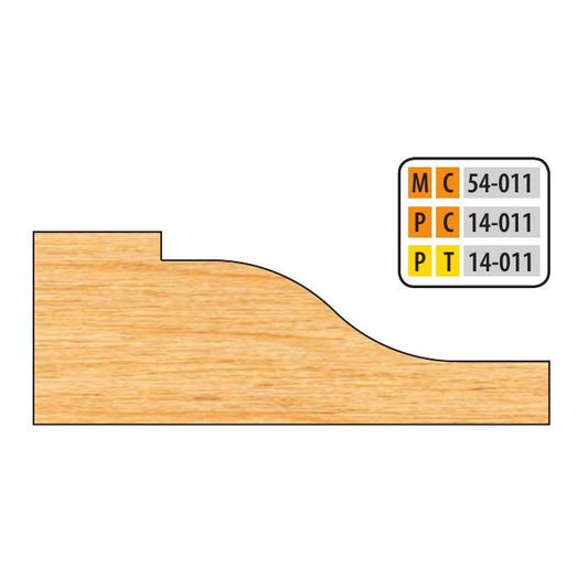 FREEBORN - MC-54-011 - CARBIDE RAISED PANEL CUTTER Shaper Cutter
