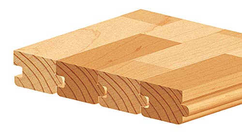 Amana Tool - SC453 2-Piece Carbide Tipped 3-Wing Stile & Rail Flooring with Nail Slot 2-5/