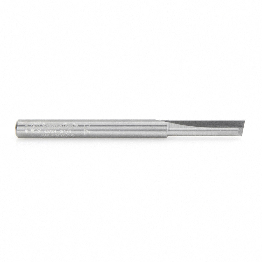 Amana Tool - 43724 - 1 FLUTE PLUNGE 1/4" DIA. S.C.