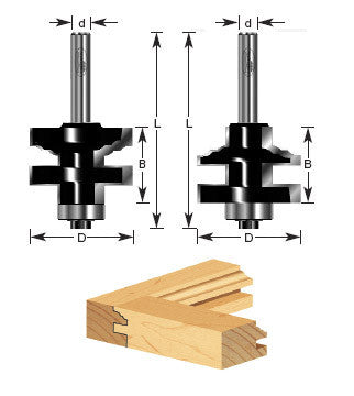 Amana Tool - 440-26 - STILE AND RAIL CLASSICAL SET