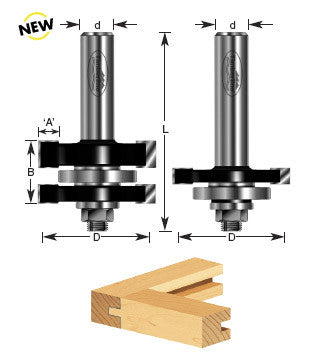 Amana Tool - 440-32 - TONGUE & GROOVE JOINT  SET