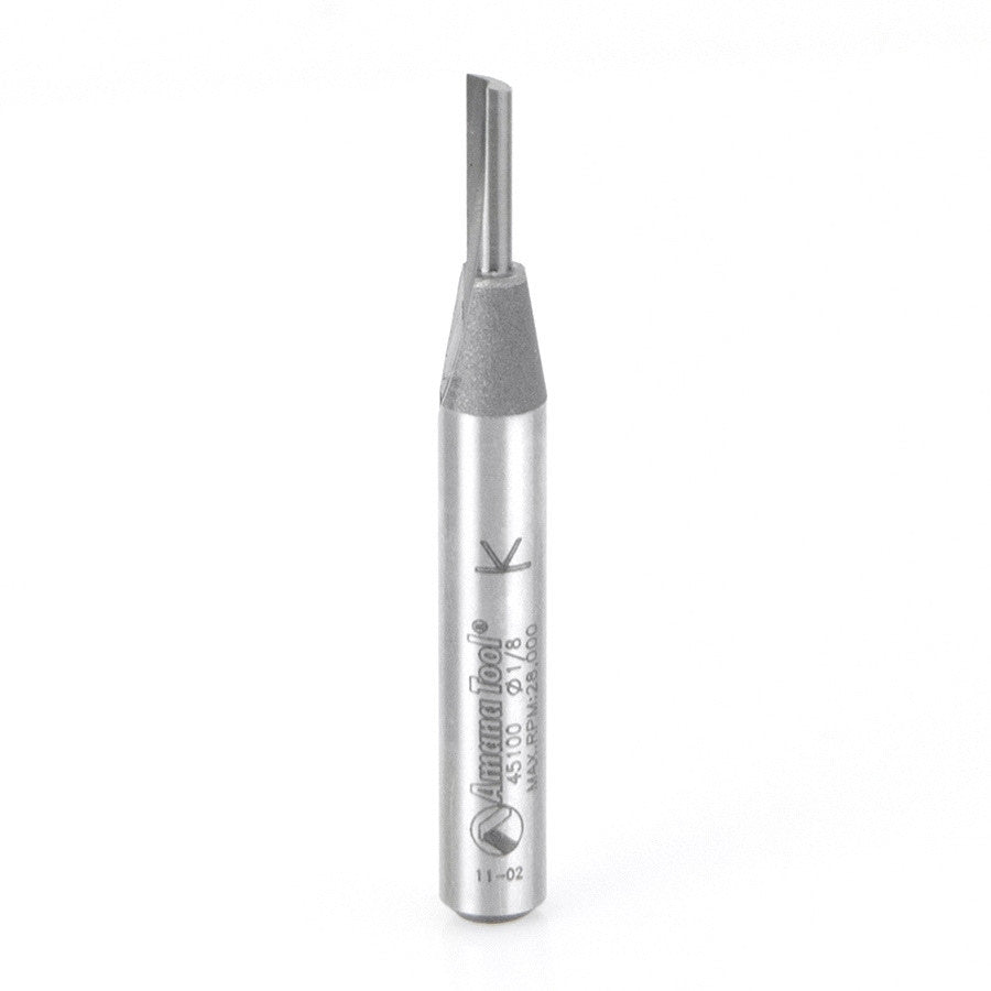 Amana Tool - 45100 - SINGLE FLUTE 1/8 DIA. 1/4 SHK