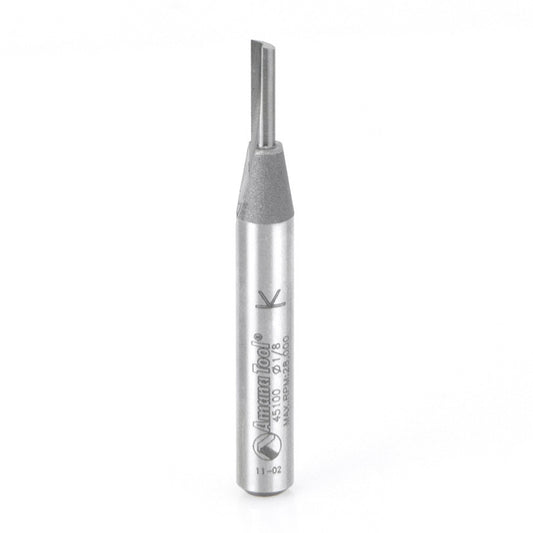 Amana Tool - 45100 - SINGLE FLUTE 1/8 DIA. 1/4 SHK