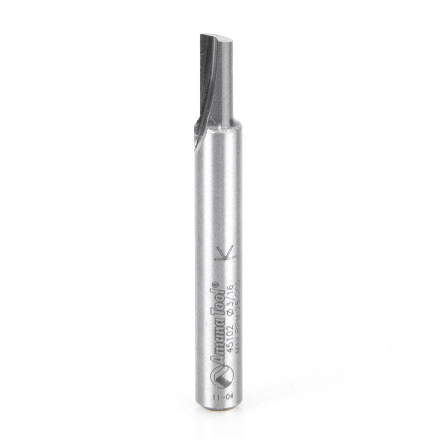 Amana Tool - 45102 - SINGLE FLUTE 3/16 DIA. 1/4 SHK
