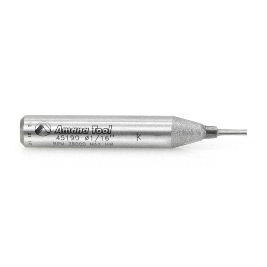 Amana Tool - 45190 - 2 FLUTE 1/16 DIA. 1/4 SHANK