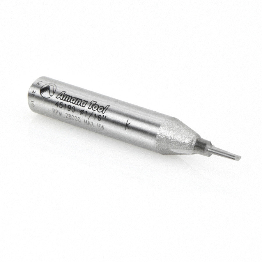Amana Tool - 45190 - 2 FLUTE 1/16 DIA. 1/4 SHANK