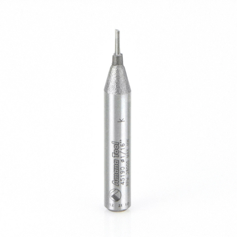Amana Tool - 45190 - 2 FLUTE 1/16 DIA. 1/4 SHANK