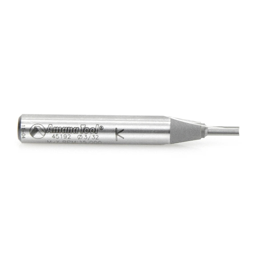 Amana Tool - 45192 - 2 FLUTE 3/32 DIA. 1/4 SHANK