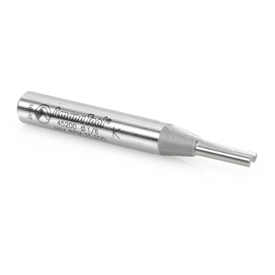 Amana Tool - 45200 - 2 FLUTE 1/8  DIA. 1/4 SHANK