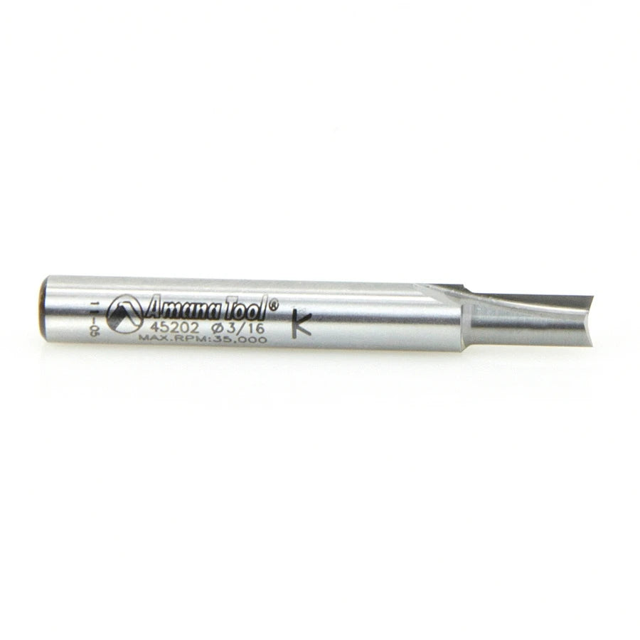 Amana Tool - 45202 - 2 FLUTE 3/16 DIA. 1/4 SHANK