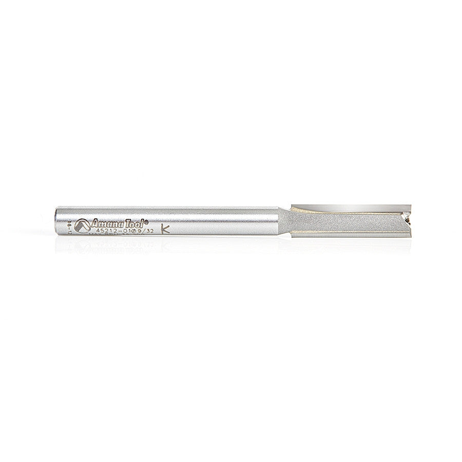 Amana Tool - 45212-01 - 2FL 9/32"DIA x 3"OL x1/4"SHANK