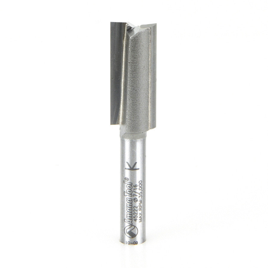 Amana Tool - 45222 - 2 FLUTE 7/16 DIA. 1/4 SHANK