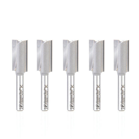 Amana Tool - 45226-5 - 5 PC 2FL 1/2 DIA x 1/4 SHANK