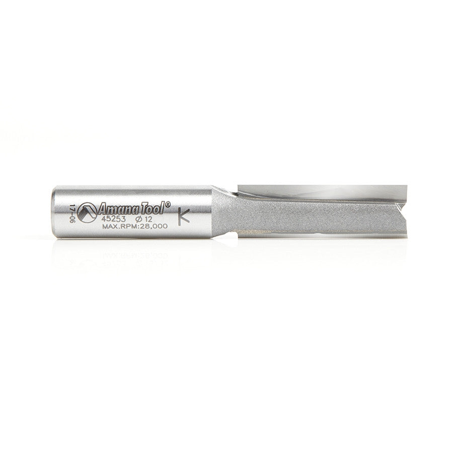 Amana Tool - 45253 - 2 FLUTE 12MM DIA. 12MM SHANK