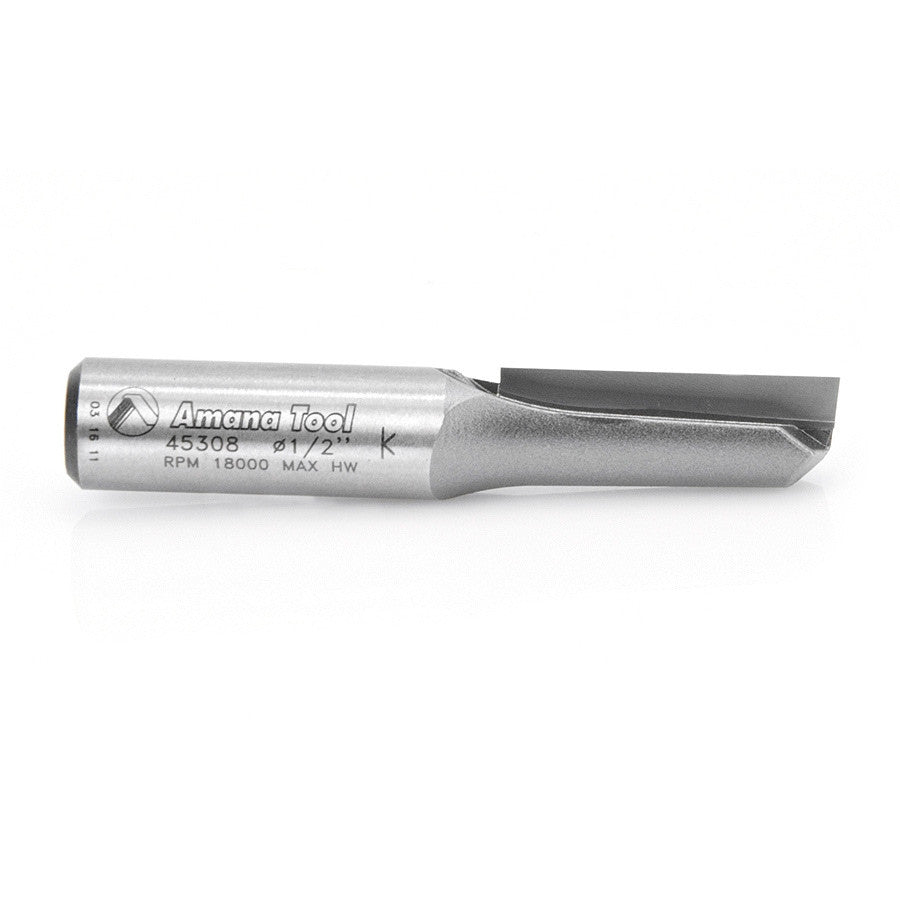 Amana Tool - 45308 - SINGLE FLUTE 1/2  DIA. 1/2 SHK