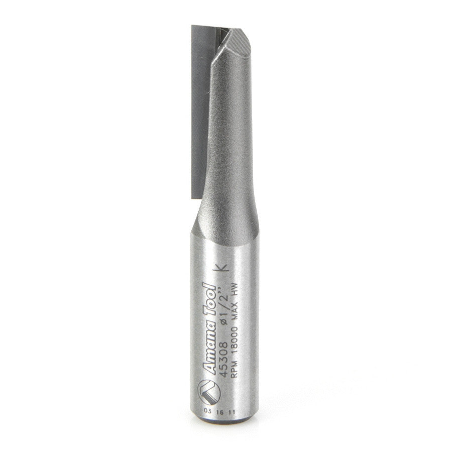 Amana Tool - 45308 - SINGLE FLUTE 1/2  DIA. 1/2 SHK