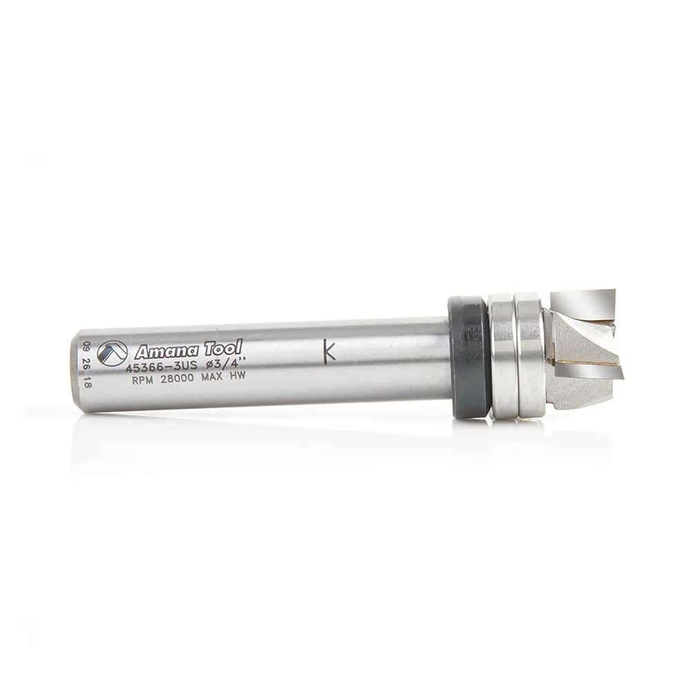 Amana Tool - 45366-3US - PLUNGE 3/4 DIA UPPER BB 1/2SHK