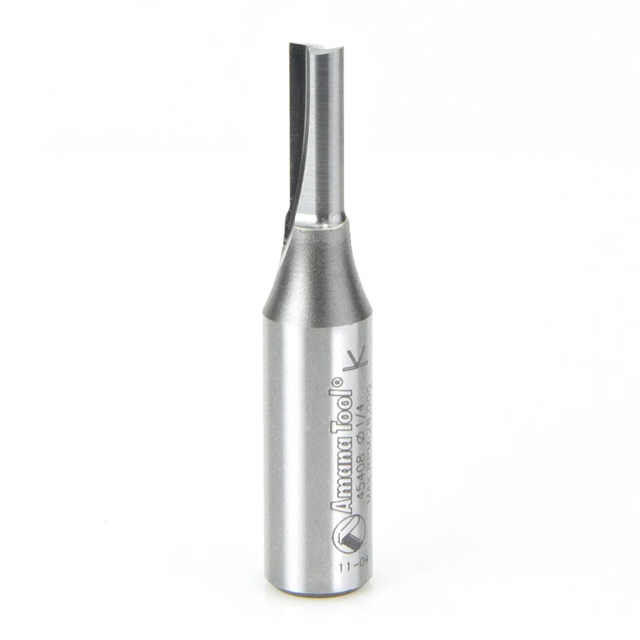 Amana Tool - 45408 - 2 FLUTE 1/4 DIAMETER 1/2 SHANK